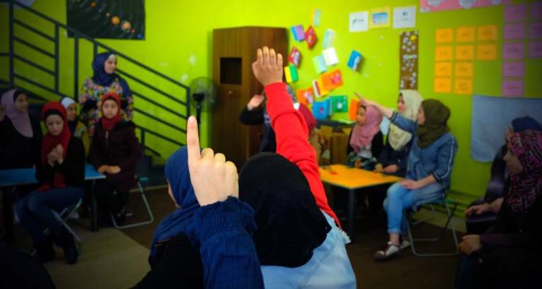 Photo d'un atelier dans le centre de JOHUD